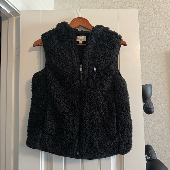 Original Weatherproof Vintage Since 1948 Fleece Vest with Hood & Pockets Small - Picture 2 of 9